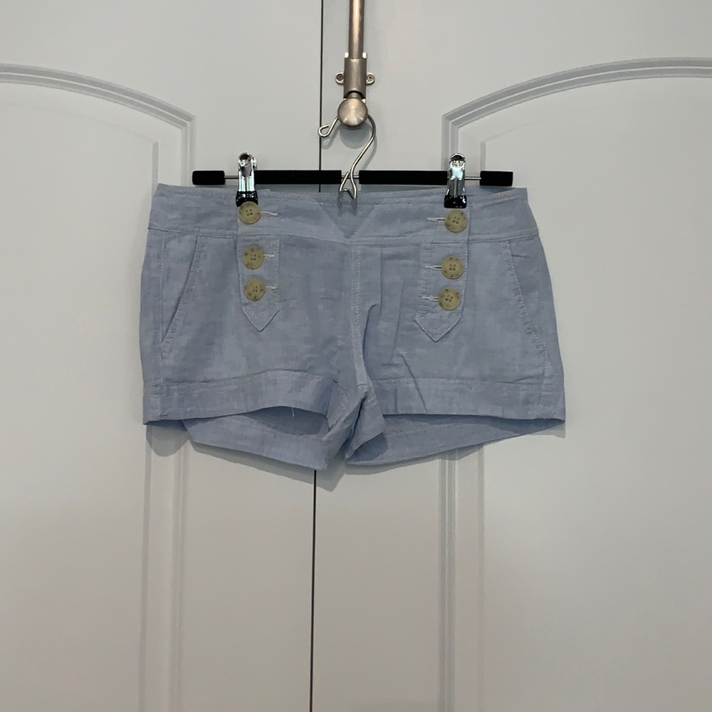 Like new Express blue button design shorts